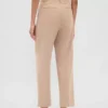 365 Tapered enkellange broek van geborsteld twill met hoge taille