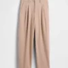 365 Tapered enkellange broek van geborsteld twill met hoge taille