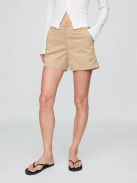 4″ Downtown kaki korte broek