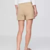 4" Downtown kaki korte broek