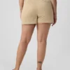 4" Downtown kaki korte broek