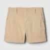 4" Downtown kaki korte broek