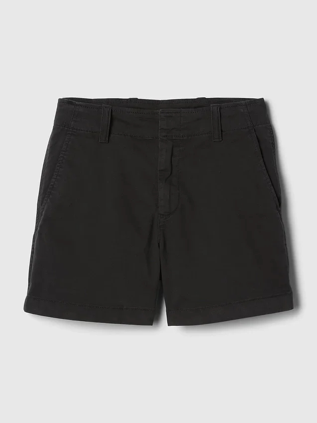 4" Downtown kaki korte broek