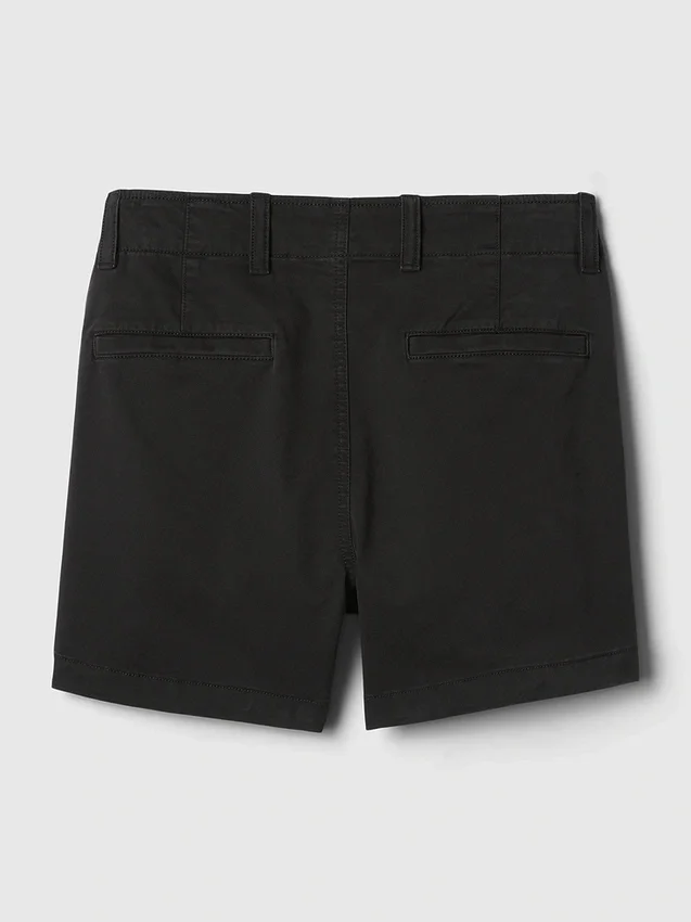 4" Downtown kaki korte broek