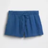 4" katoenen gaasdenim korte broeken