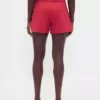 4" mid-rise korte broek van linnenmix