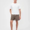 5,5" Relaxed korte broek van linnenmix