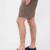 5,5" Relaxed korte broek van linnenmix