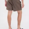 5,5" Relaxed korte broek van linnenmix