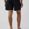 5,5" Relaxed korte broek van linnenmix
