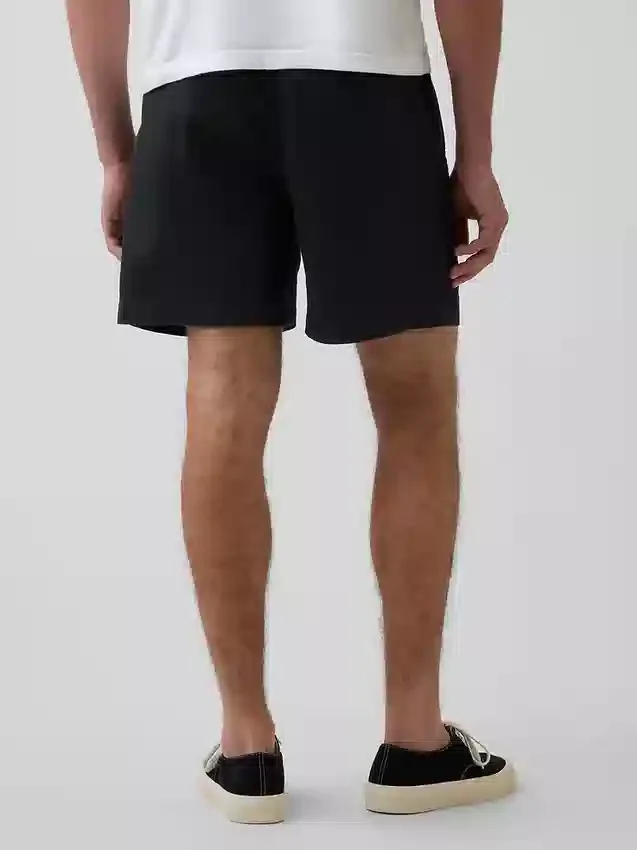 5,5" Relaxed korte broek van linnenmix