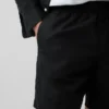 5,5" Relaxed korte broek van linnenmix