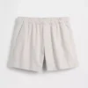 5,5" Relaxed korte broek van linnenmix