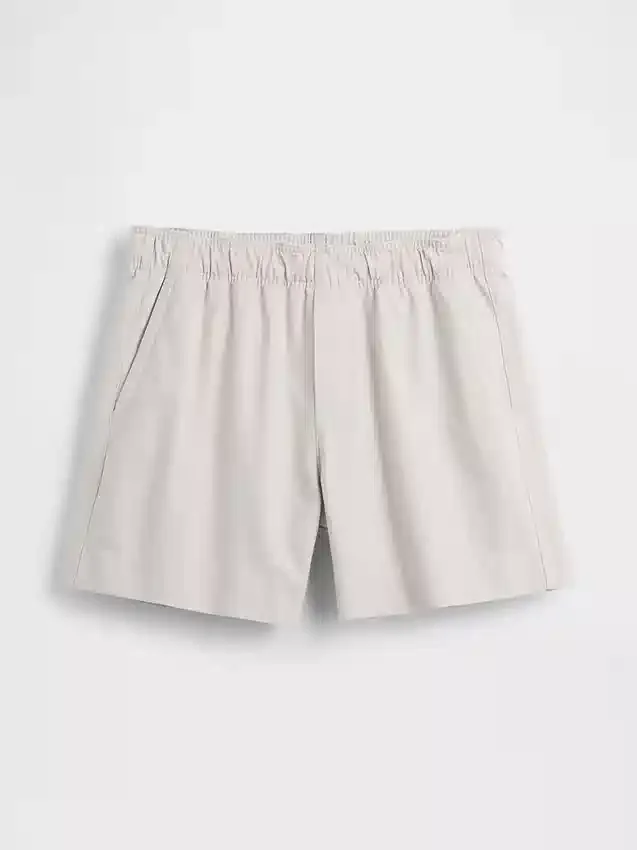 5,5" Relaxed korte broek van linnenmix