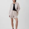 6" gemakkelijke korte broek van linnenmix