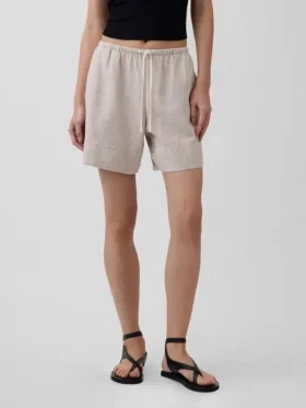 6″ gemakkelijke korte broek van linnenmix