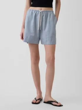 6″ gemakkelijke korte broek van linnenmix