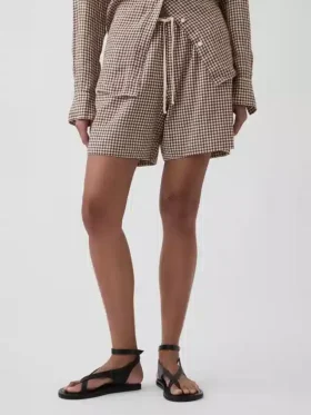 6″ gemakkelijke korte broek van linnenmix