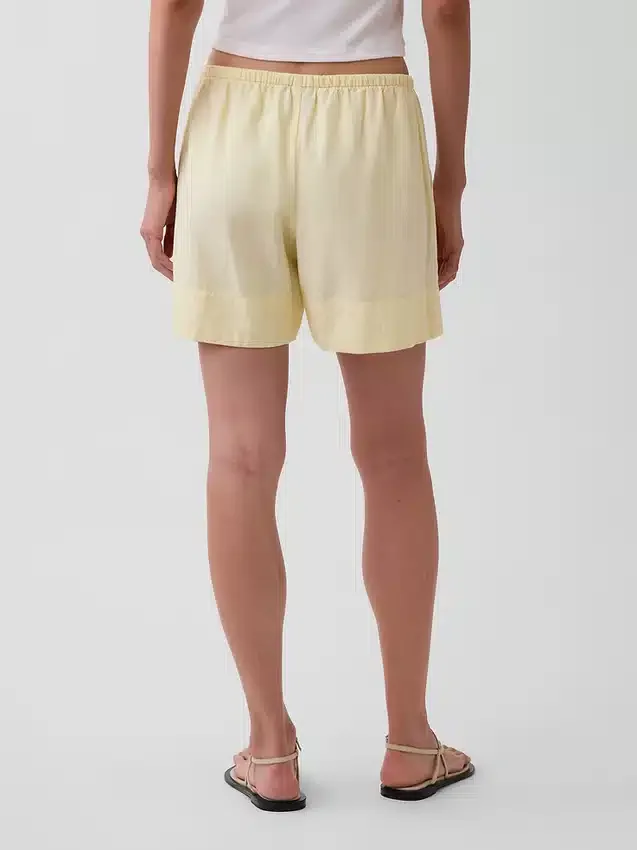 6" gemakkelijke korte broek van linnenmix