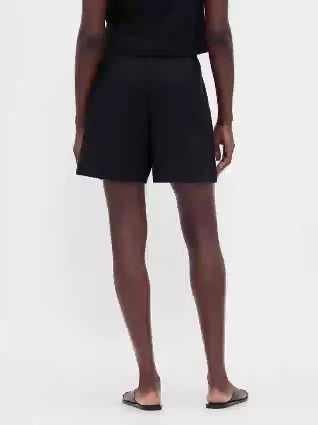 6" gemakkelijke korte broek van linnenmix