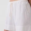 6" gemakkelijke korte broek van linnenmix