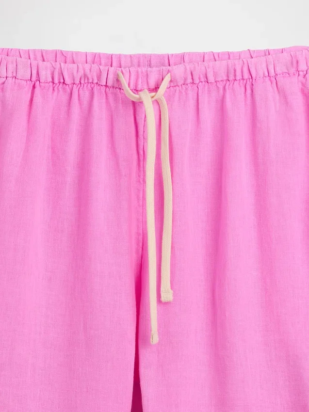 6" gemakkelijke korte broek van linnenmix