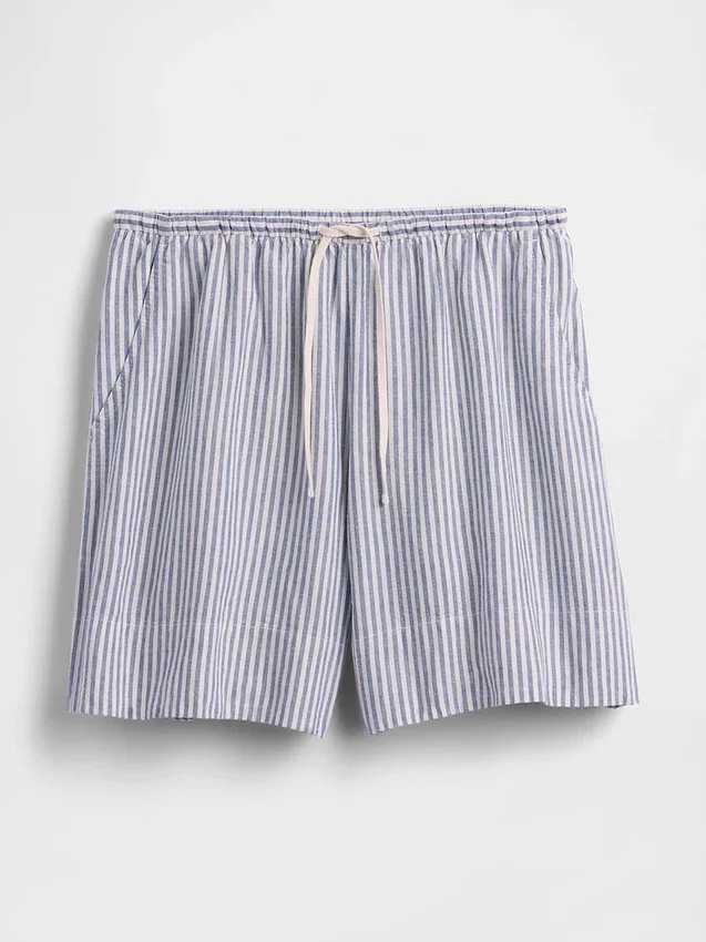 6" gemakkelijke korte broek van linnenmix
