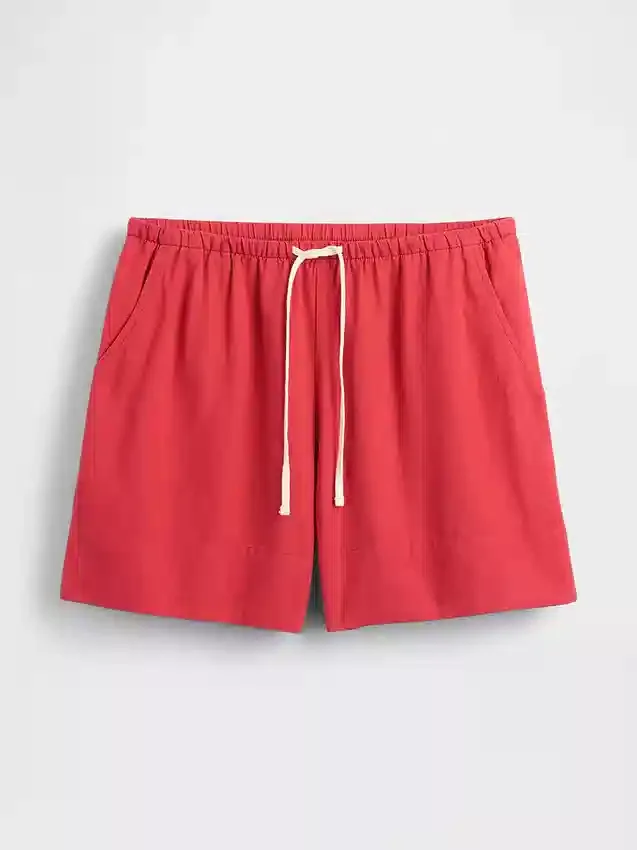 6" gemakkelijke korte broek van linnenmix