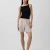 6" gemakkelijke korte broek van linnenmix