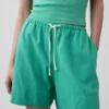 6" gemakkelijke korte broek van linnenmix