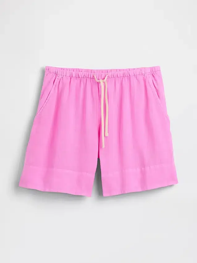 6" gemakkelijke korte broek van linnenmix