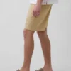 7,5" korte broek van linnen-katoen
