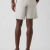 7,5" korte broek van linnen-katoen