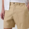 7,5" korte broek van linnen-katoen
