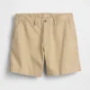 7,5" korte broek van linnen-katoen