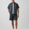 7" popeline relaxte korte broek
