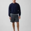 7" popeline relaxte korte broek