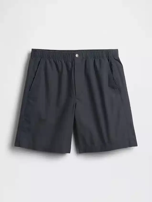 7" popeline relaxte korte broek