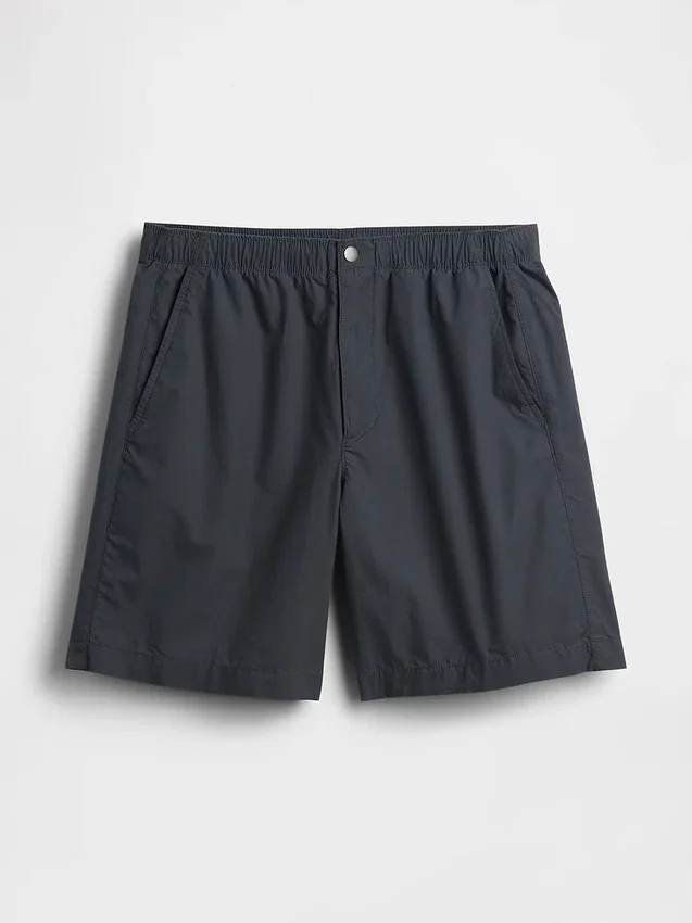7" popeline relaxte korte broek