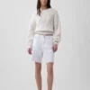 8" ultrazachte, loszittende korte broek met middelhoge taille