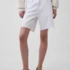 8" ultrazachte, loszittende korte broek met middelhoge taille