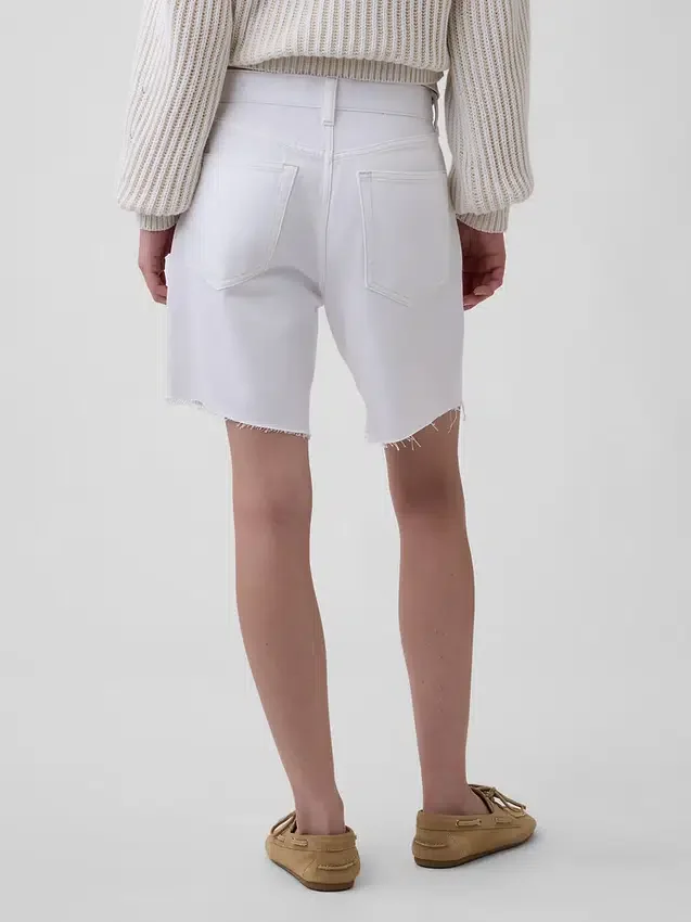 8" ultrazachte, loszittende korte broek met middelhoge taille