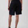 9" korte broek van linnenmix met lage taille