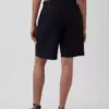 9" korte broek van linnenmix met lage taille