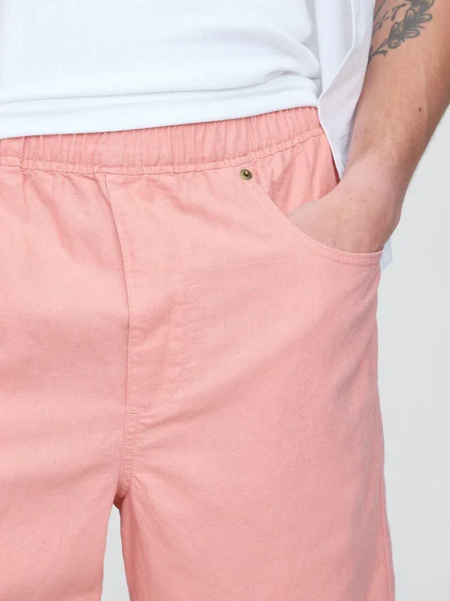 9" linnen-katoen-korte broek