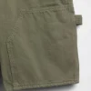 9" loszittende denim korte broek voor carpenters