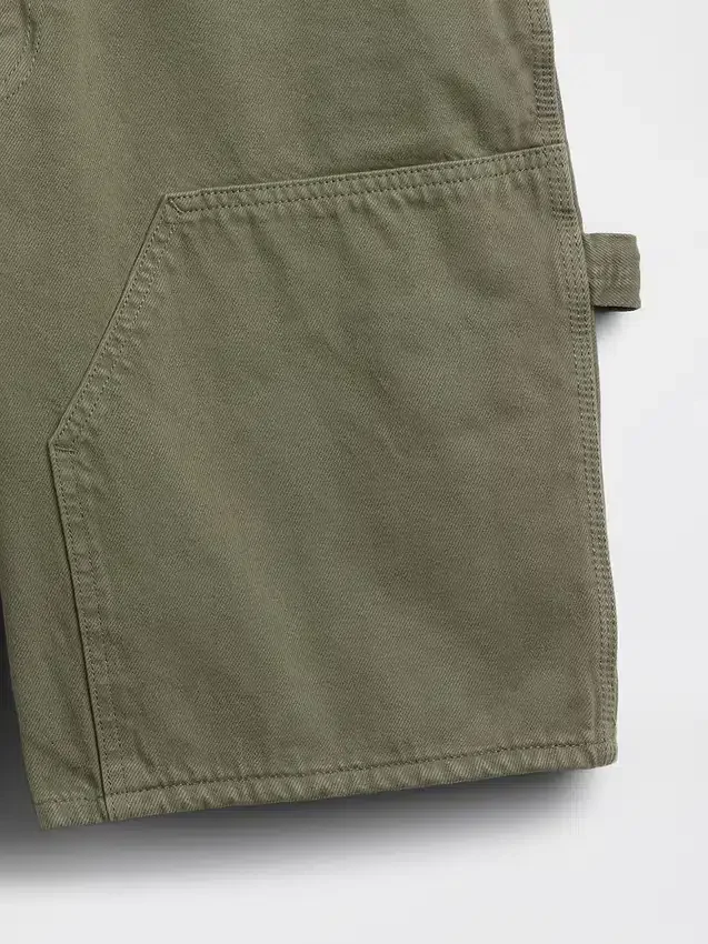 9" loszittende denim korte broek voor carpenters