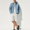 9" loszittende denim korte broek voor carpenters