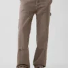 90S loszittende carpenter-Jeans met dubbele knieën