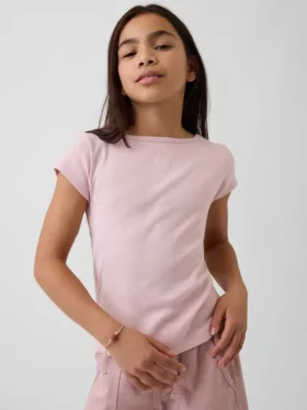 Aansluitend T-shirt met kapmouwtjes voor kinderen